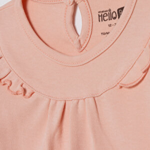 Kız Bebek Uzun Kol Body İnterlok Bisiklet Yaka Uzun Kol