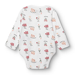 Kız Bebek Uzun Kol Body İnterlok Çıtçıtlı Yaka
