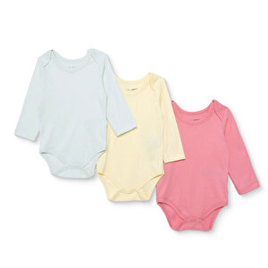 HelloBaby Uzun Kol Body, Pembe, 1 - 3 Ay