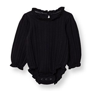 HelloBaby Uzun Kol Body, Siyah, 1 - 3 Ay