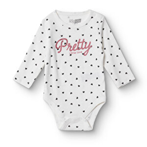 HelloBaby Uzun Kol Body, Ekru, 1 - 3 Ay