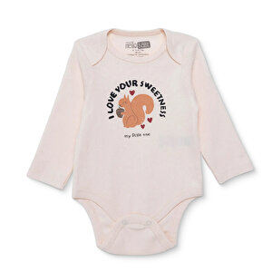 HelloBaby Uzun Kol Body, Bej, 1 - 3 Ay