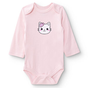 HelloBaby Uzun Kol Bod, Pembe, 9 - 12 Ay