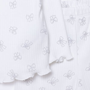 Kız Bebek Uzun Kol Pijama Takımı İnterlok Bisiklet Yaka Uzun Kol Reçme Paça Kız Bebek Uzun Kol Pijama Takımı İnterlok Bisiklet Yaka Uzun Kol Reçme Paça