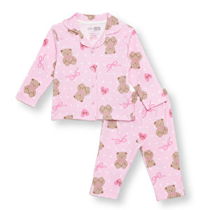 HelloBaby Uzun Kol Pija, Pembe, 3 - 6 Ay