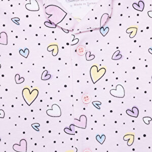 Kız Bebek Uzun Kol Pijama Takımı İnterlok Gömlek Yaka Uzun Kol Reçme Paça Kız Bebek Uzun Kol Pijama Takımı İnterlok Gömlek Yaka Uzun Kol Reçme Paça