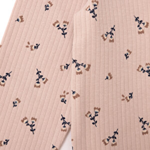 Kız Bebek Uzun Kol Tshirt Kaşkorse Bisiklet Yaka Uzun Kol