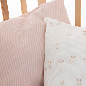 Kız Bebek Yastık Kılıfı Poplin 35x45cm Kız Bebek Yastık Kılıfı Poplin 35x45cm