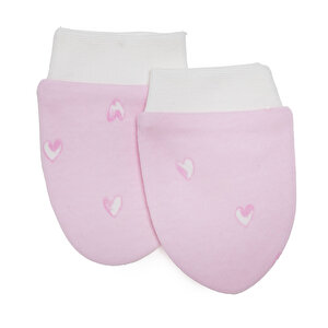 Kız Bebek Yenidoğan 2'li Eldiven İnterlok