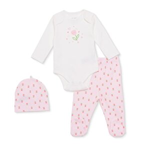 HelloBaby Yenidoğan Body, Ekru, 0 - 1 Ay