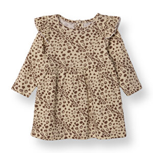 Kız Bebek Yenidoğan Elbise Bisiklet Yaka Uzun Kol Reçme Paça Kız Bebek Yenidoğan Elbise Bisiklet Yaka Uzun Kol Reçme Paça