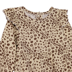 Kız Bebek Yenidoğan Elbise Bisiklet Yaka Uzun Kol Reçme Paça Kız Bebek Yenidoğan Elbise Bisiklet Yaka Uzun Kol Reçme Paça