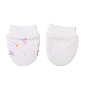 Kız Bebek Yenidoğan Eldiven İnterlok