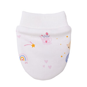 Kız Bebek Yenidoğan Eldiven İnterlok