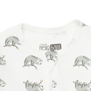 Kız Bebek Yenidoğan Patikli Tulum İnterlok Bisiklet Yaka Uzun Kol Patikli Paça