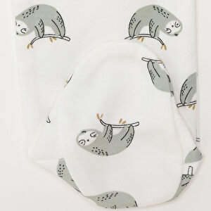 Kız Bebek Yenidoğan Patikli Tulum İnterlok Bisiklet Yaka Uzun Kol Patikli Paça