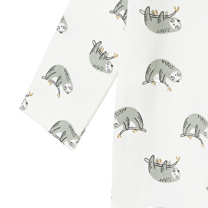 Kız Bebek Yenidoğan Patikli Tulum İnterlok Bisiklet Yaka Uzun Kol Patikli Paça