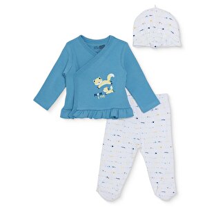 HelloBaby Yenidoğan Zıbı, Mavi, 0 - 1 Ay