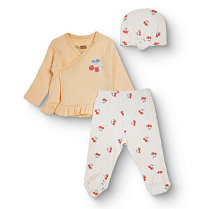 HelloBaby Yenidoğan Zıbı, Sarı, 0 - 1 Ay