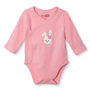 HelloBaby Zıbın Body, Pudra, Yenidoğan