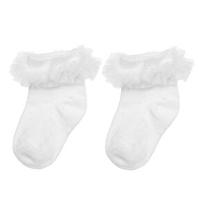 Kız Dantelli Çorap Kız Bebek