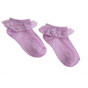 HelloBaby Kız Dantelli Ço, Ekru, 6-12 Ay