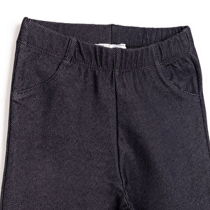 Kız Denim Görünümlü Tayt Kız Bebek