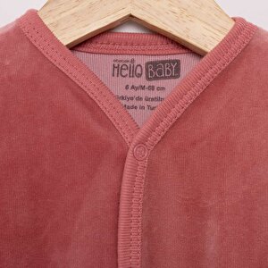 Kız Kadife Patikli Tulum Kız Bebek Kız Kadife Patikli Tulum Kız Bebek