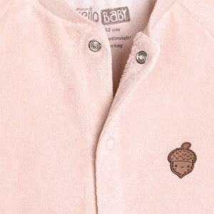 Kız Kadife Patiksiz Tulum Kız Bebek