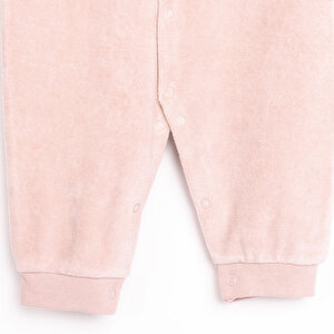 Kız Kadife Patiksiz Tulum Kız Bebek