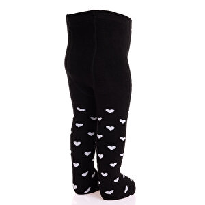 Kız Kalp Desenli Havlu Külotlu Çorap Kız Bebek