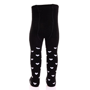 Kız Kalp Desenli Havlu Külotlu Çorap Kız Bebek