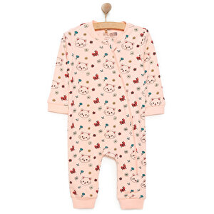 HelloBaby Kız Kedi Desenli, Pembe, 6 Ay