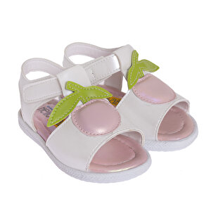 Kız Kirazlı  Sandalet Kız Bebek