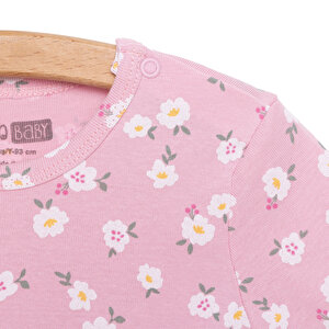 Çiçekli Kısa Kol Body