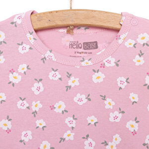 Çiçekli Kısa Kol Body