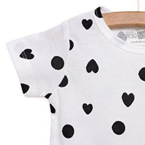 Kız Puantiyeli Kısa Kol Pijama Takımı Kız Puantiyeli Kısa Kol Pijama Takımı