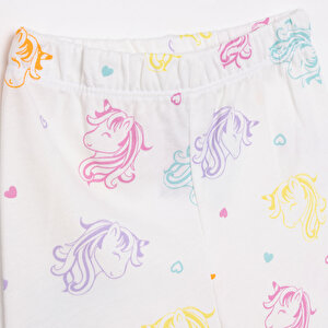 Kız Renkli Unicorn Desenli Uzun Kol Pijama Takımı Kız Renkli Unicorn Desenli Uzun Kol Pijama Takımı