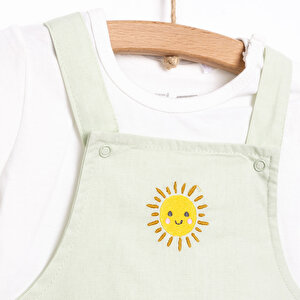 Kız Şort Salopet-Tshirt Kız Bebek Kız Şort Salopet-Tshirt Kız Bebek