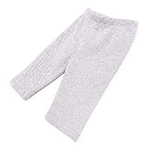 Kız Bebek Tayt Reçme Paça Gri Melanj