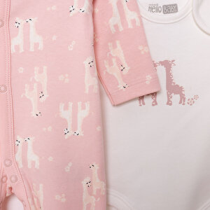 Kız Tulum-Body-Şapka Kız Bebek