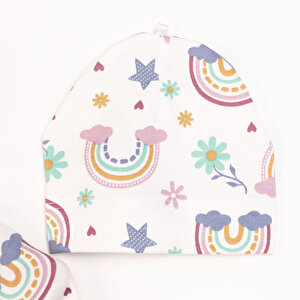 Kız Bebek Yenidoğan Tulum Body Şapka %100 Pamuk Çıtçıtlı Bisiklet Yaka Uzun Kol Patikli Ekru Kız Bebek Yenidoğan Tulum Body Şapka %100 Pamuk Çıtçıtlı Bisiklet Yaka Uzun Kol Patikli Ekru