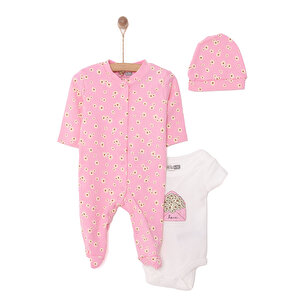 Kız Tulum-Body-Şapka Kız Bebek Kız Tulum-Body-Şapka Kız Bebek