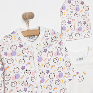 Kız Tulum-Body-Şapka Kız Bebek