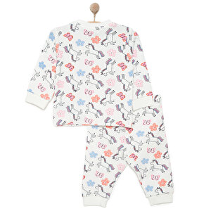 Kız Unicorn Desenli Uzun Kol Pijama Takımı Kız Unicorn Desenli Uzun Kol Pijama Takımı