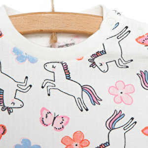 Kız Unicorn Desenli Uzun Kol Pijama Takımı Kız Unicorn Desenli Uzun Kol Pijama Takımı