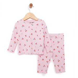 Hellobaby Kız Kiraz Desenli, Pembe, 6 Ay