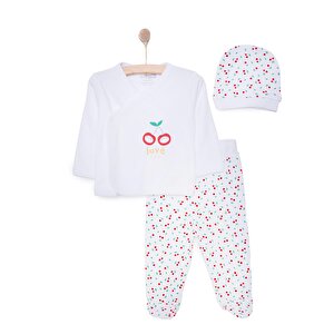 HelloBaby Kız Zıbın-Şa, Beyaz, Yenidoğan