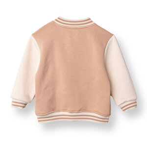 Kız Bebek Kolej Montları Üç İplik Hakim Yaka Uzun Kol