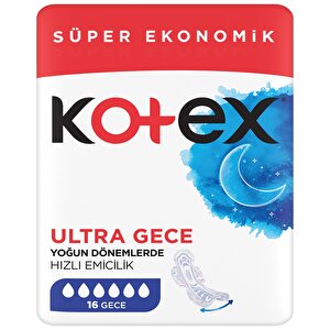 Kotex Ultra Ped Gece 16 Adet